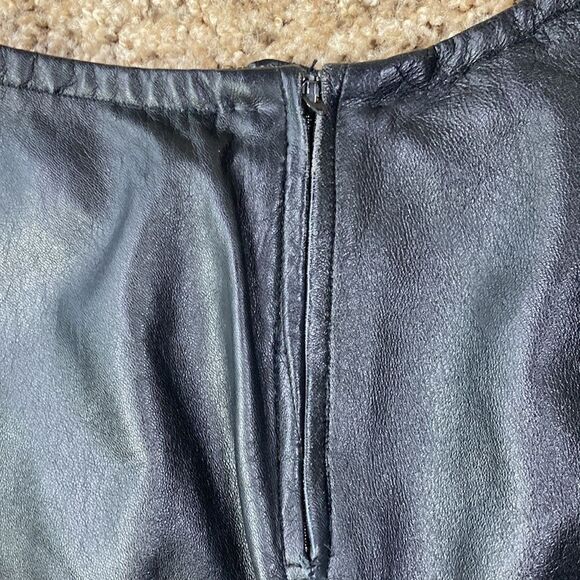 Vintage Fully Lined Black Leather Pants DANIEL D’HIVER LONDON • PARIS • ITALY - Picture 7 of 15